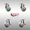 Service Caster 3 Inch 316SS Gray Polyurethane Wheel Swivel Top Plate Caster Brakes SCC, 2PK SCC-SS31620S314-PPUB-2-TLB-2 - alternate 4